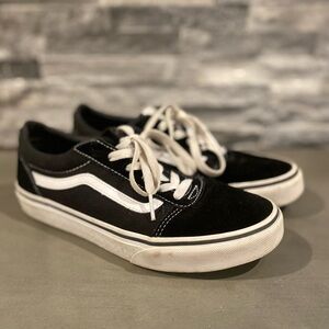 Black and white vans